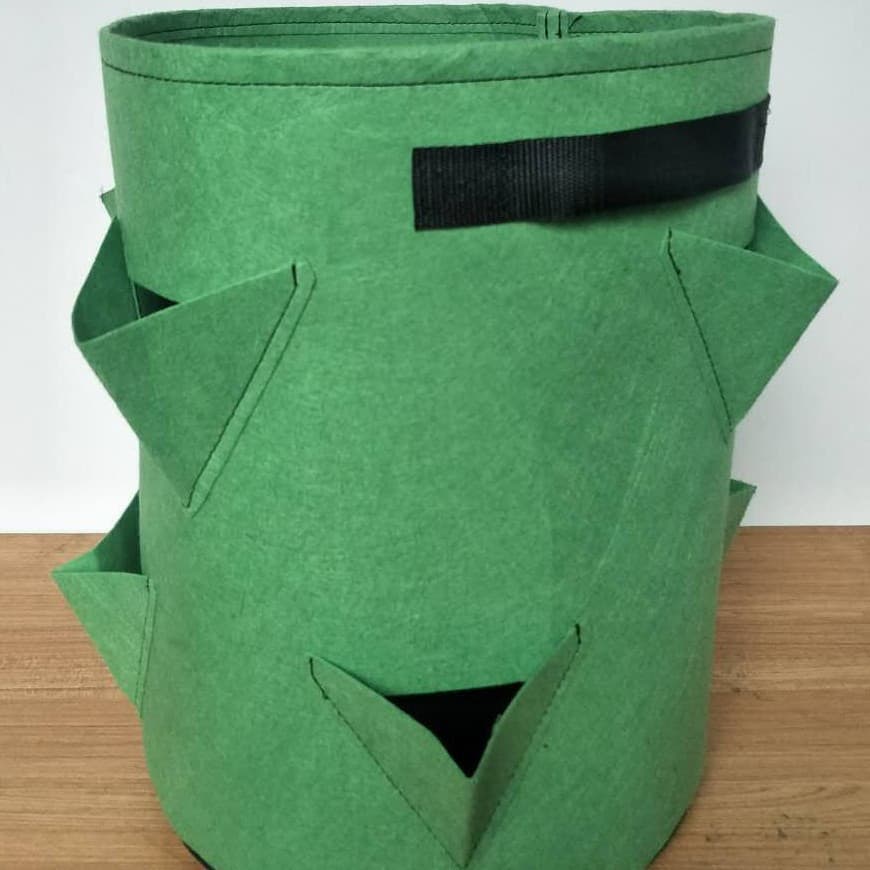 Spot ebay Amazon non-woven strawberry growing bag 3 ports 8 ports plant growing bag hanging strawberry bag wholesale
