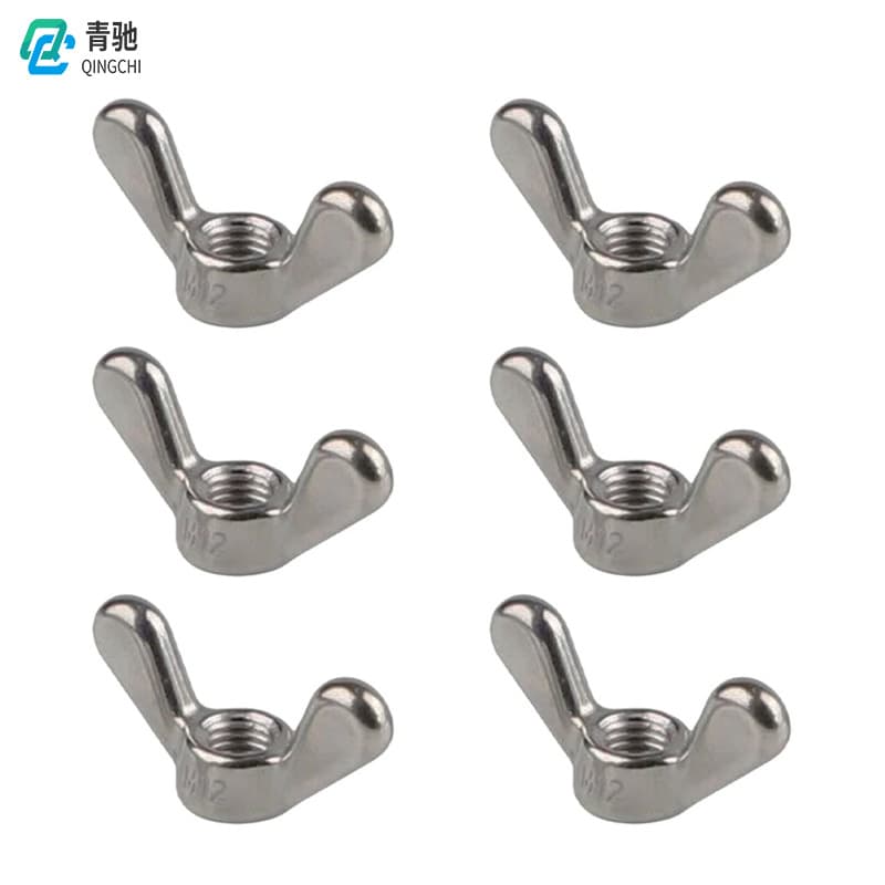 Cross-border 304316 stainless steel butterfly nut Yuanbao nut hand nut ear nut big ear nut
