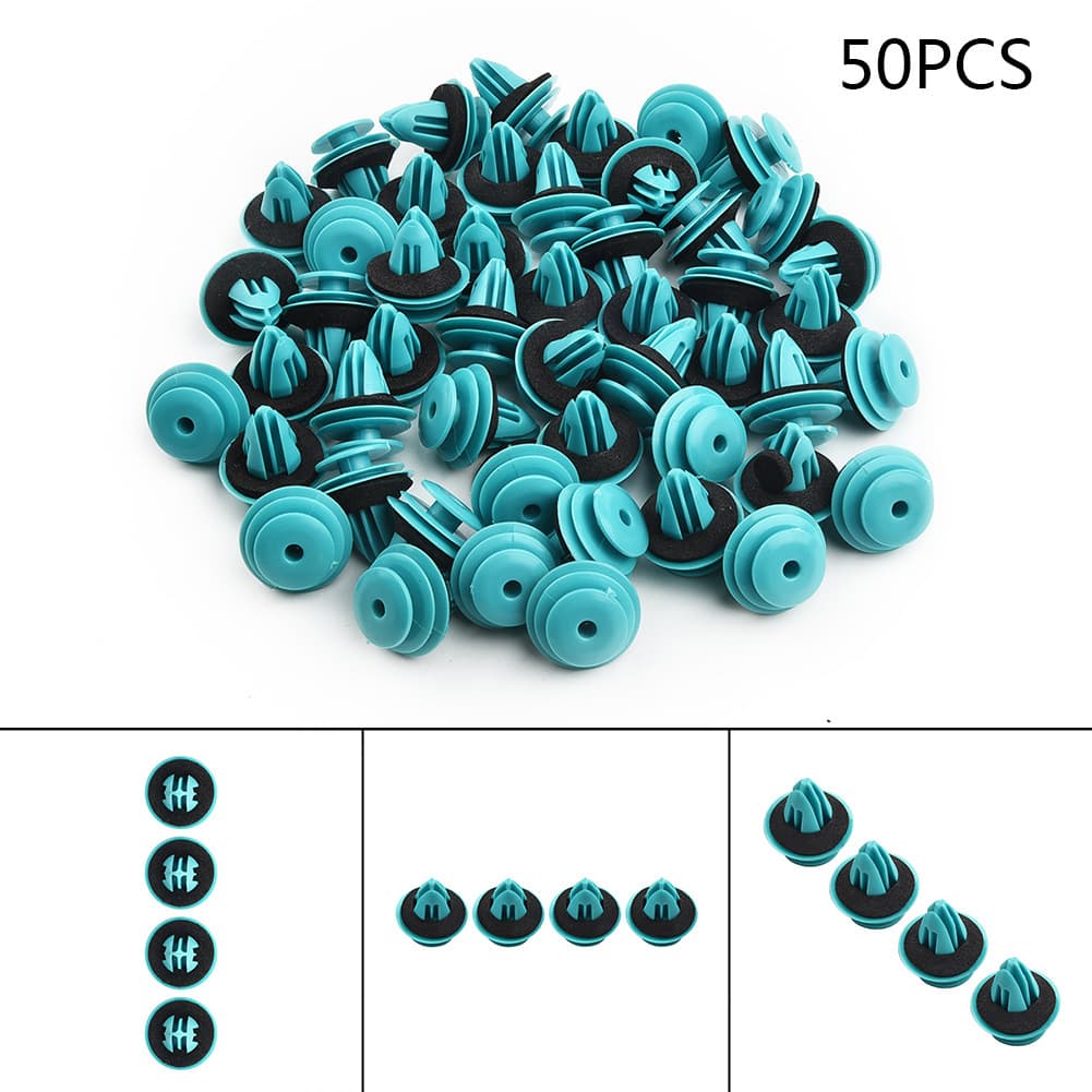 Green door panel clip fixed clip car rivet clip door trim panel bumper fastener suitable for BMW E53