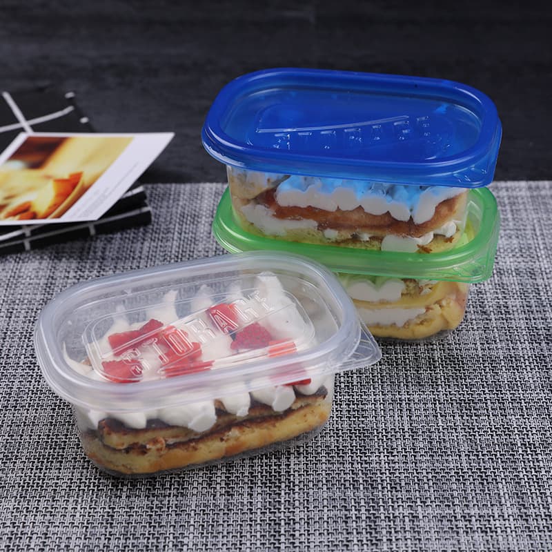 709ml disposable food containers for layered cakes and takeout, thickened food-grade boxes, 483ml fruit salad containers