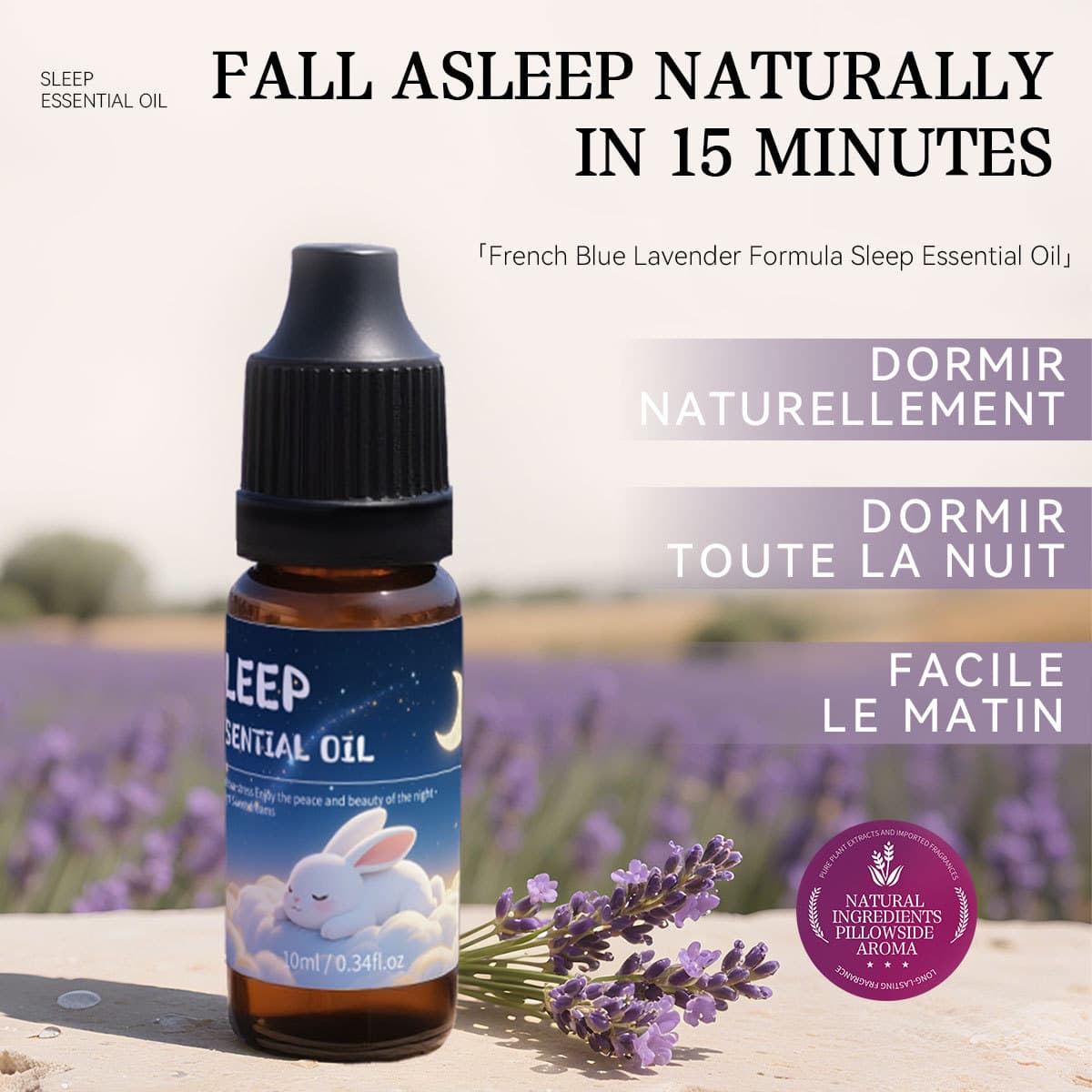 Natural Sleep Plant-Based Formula Fast Sleep Improvement Spray Sleep Essential Oil 10ML Factory Direct