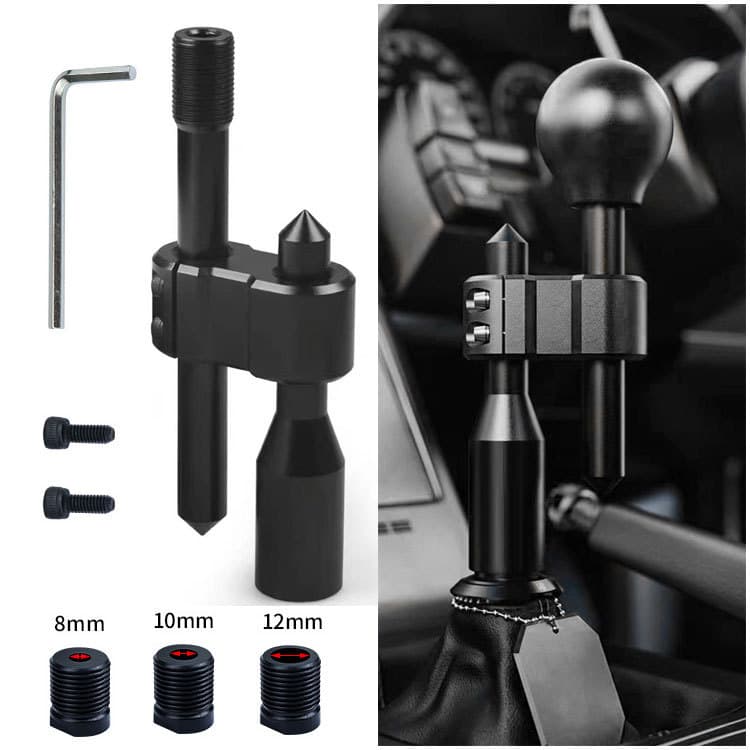 Car Modification H-Type Adjustable Gear Shift Lever Cross-border Gear Knob Raiser Universal Metal Shift Lever Extension Rod