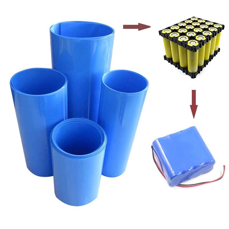 PVC heat shrink tube 18650 heat shrink film lithium battery pack packaging film insulating shrink tube battery separator