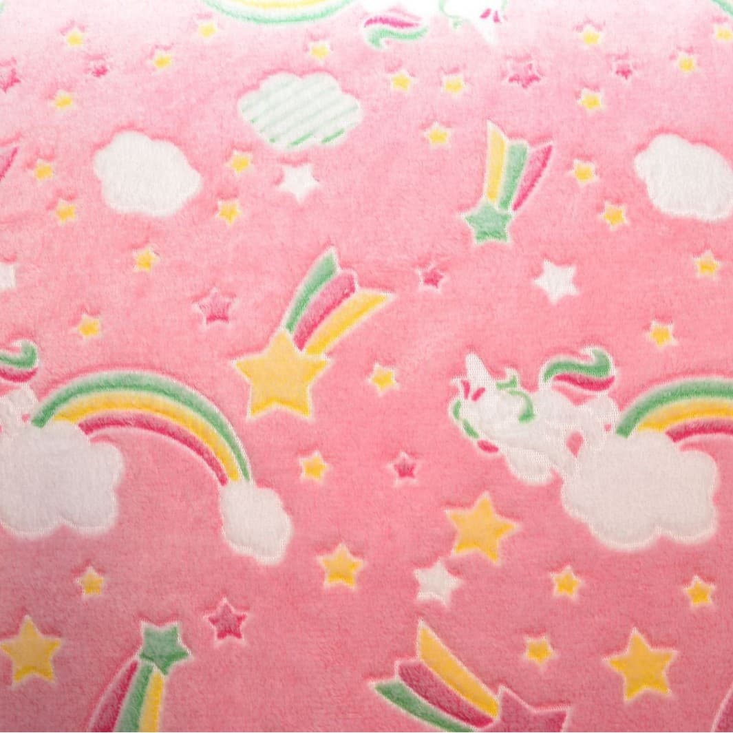 Flannel Mermaid Blanket, Soft Skin-Friendly Fish Tail Throw, Nap Blanket, Glow-in-the-Dark Cartoon Pattern Rainbow Clouds