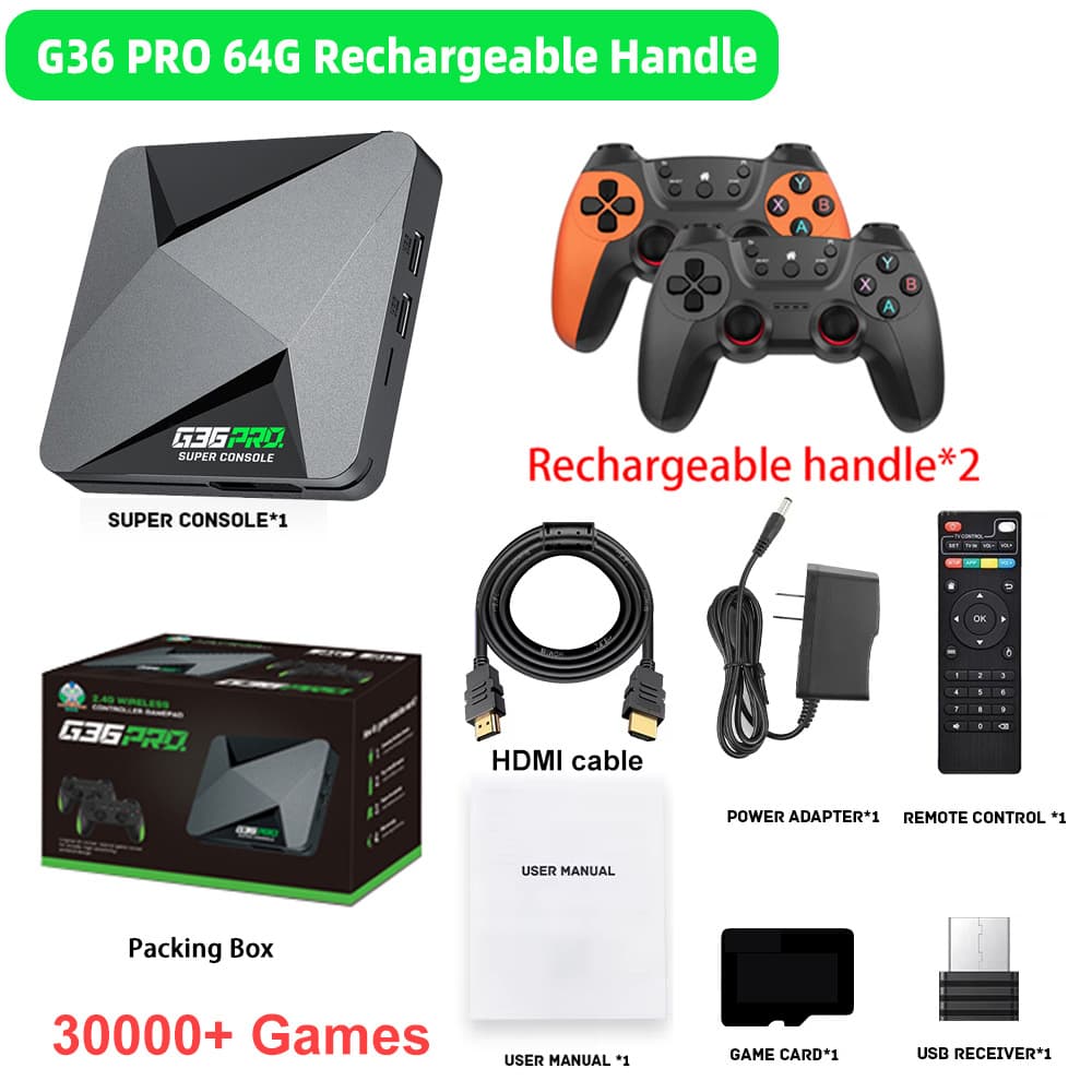 Cross-border G36 PRO Game Console TV Set-top Box 4K Dual System Wireless G11pro Home Game Console Upgrade