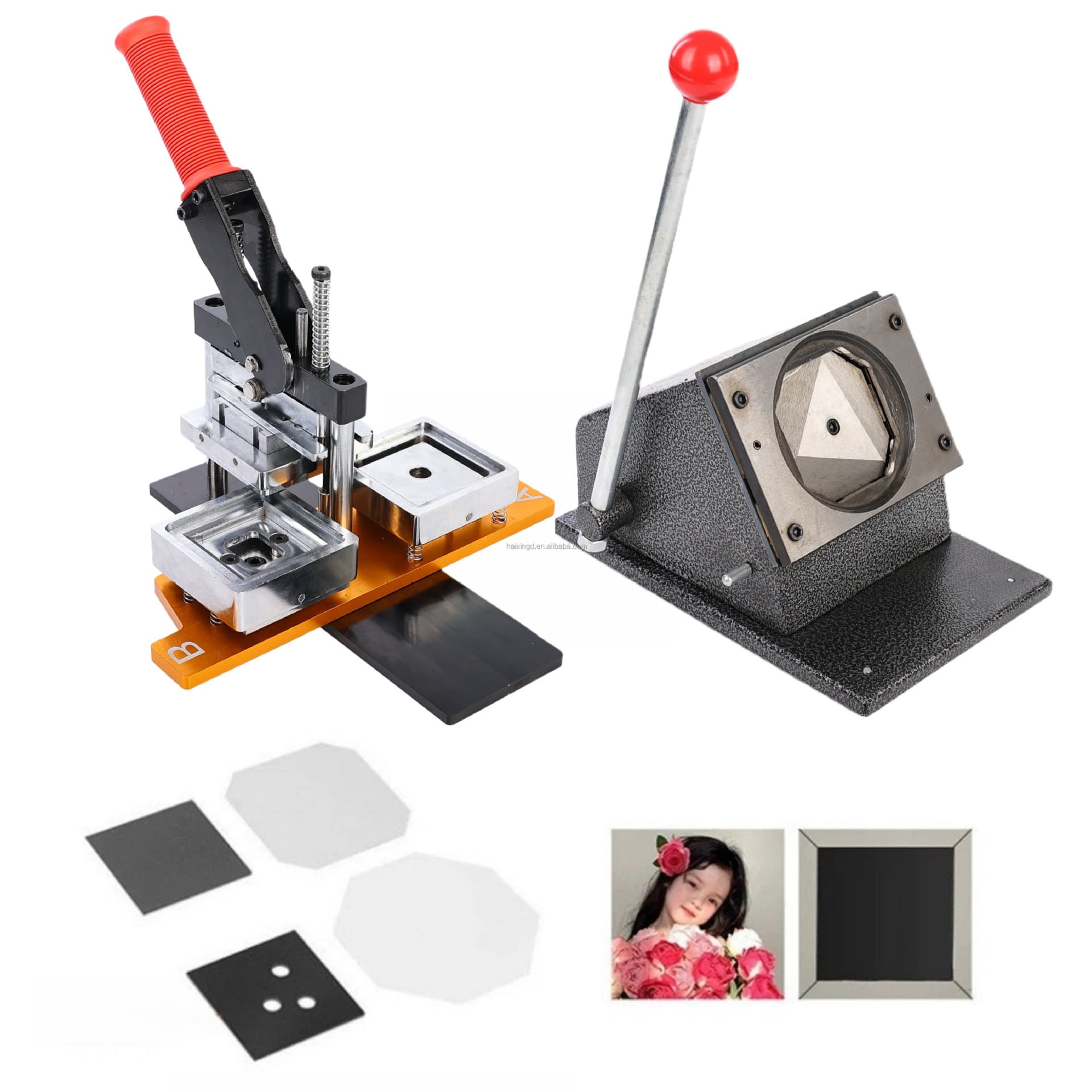 63.5*63.5mm square badge machine square refrigerator magnet making machine refrigerator magnet material cross-border hot selling