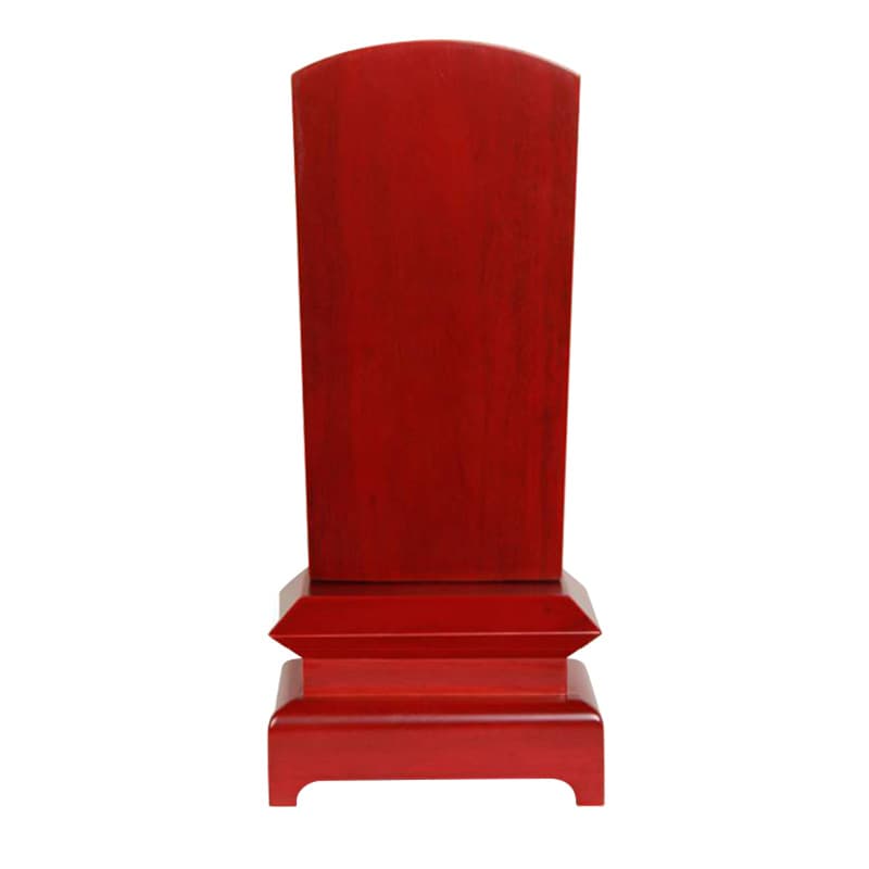 Camphor Wood Ancestor Memorial Tablet Deity Position Spirit Tablet Family Placement Lotus Position Ancestral Temple Buddhist Hall Engraving Solid Wood