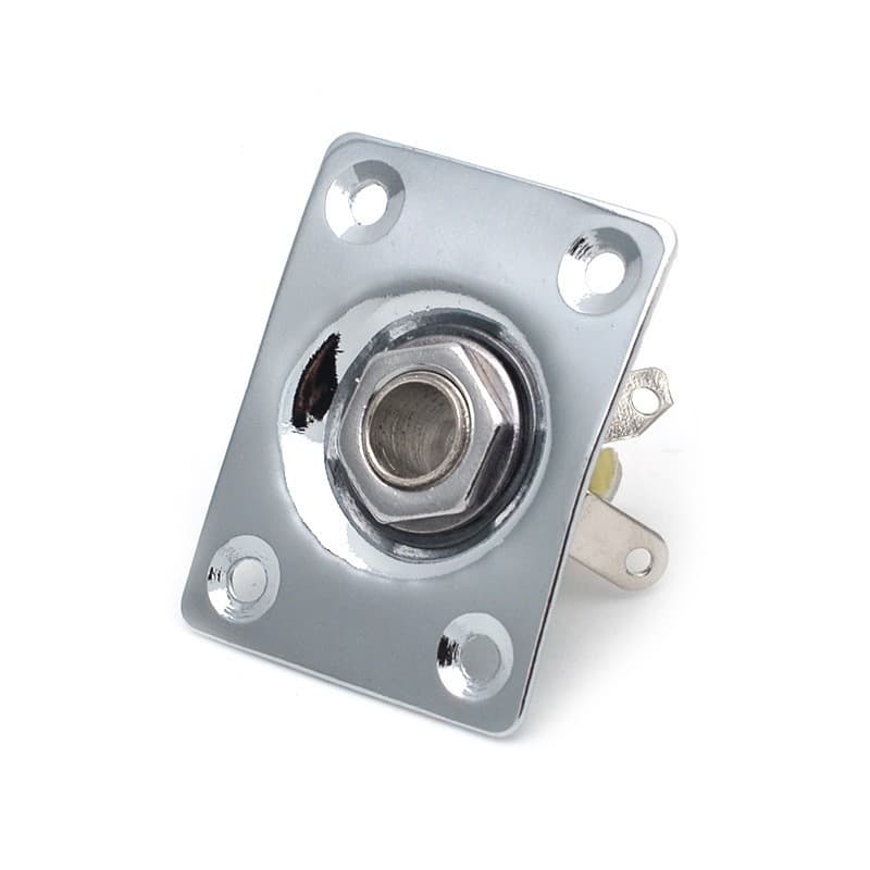 Musical Instrument Guitar Parts Electric Guitar Electric Bass Square Jack Socket Audio Output Jack Guitar Pickup