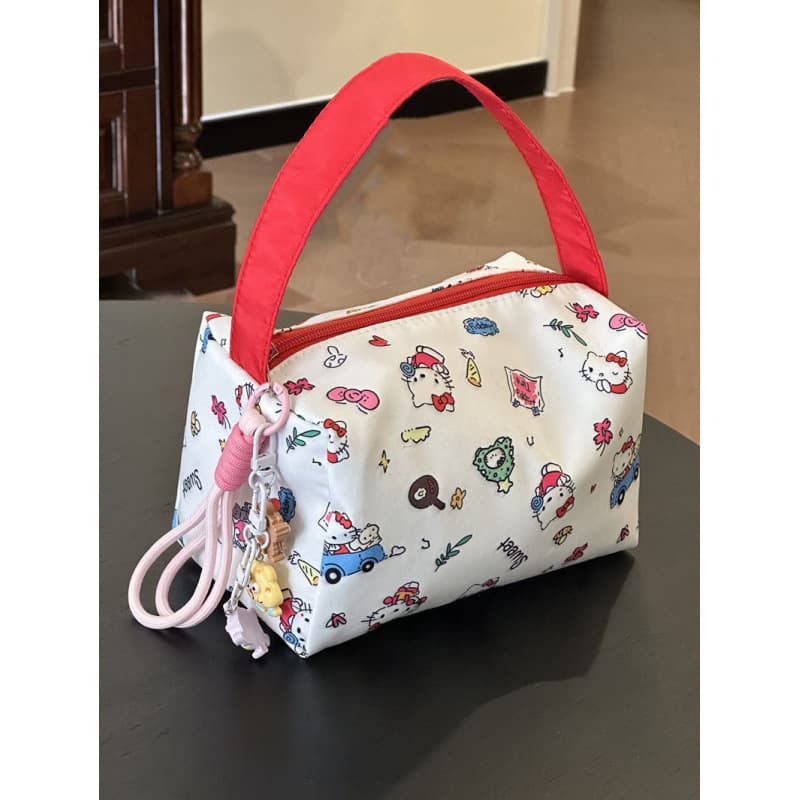 New Autumn/Winter Bubble Cotton Large-Capacity Makeup Bag Portable Storage Bag Toiletry Bag 3D Super Cute Handbag for Women