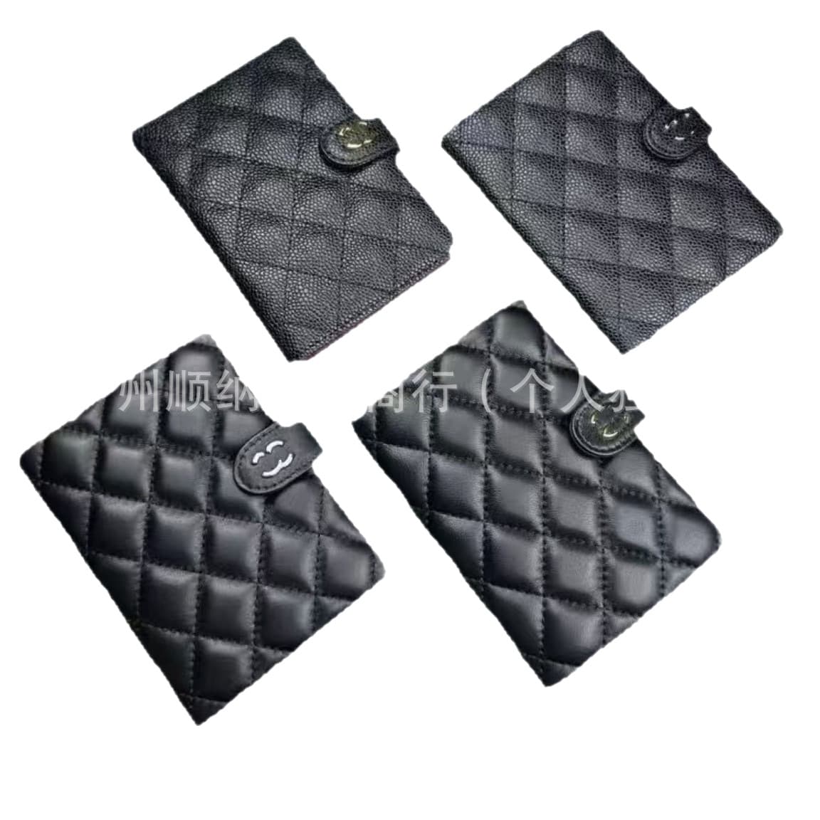 2025 New Genuine Leather CF Passport Cover, Caviar Wallet Card Holder, Multi-functional