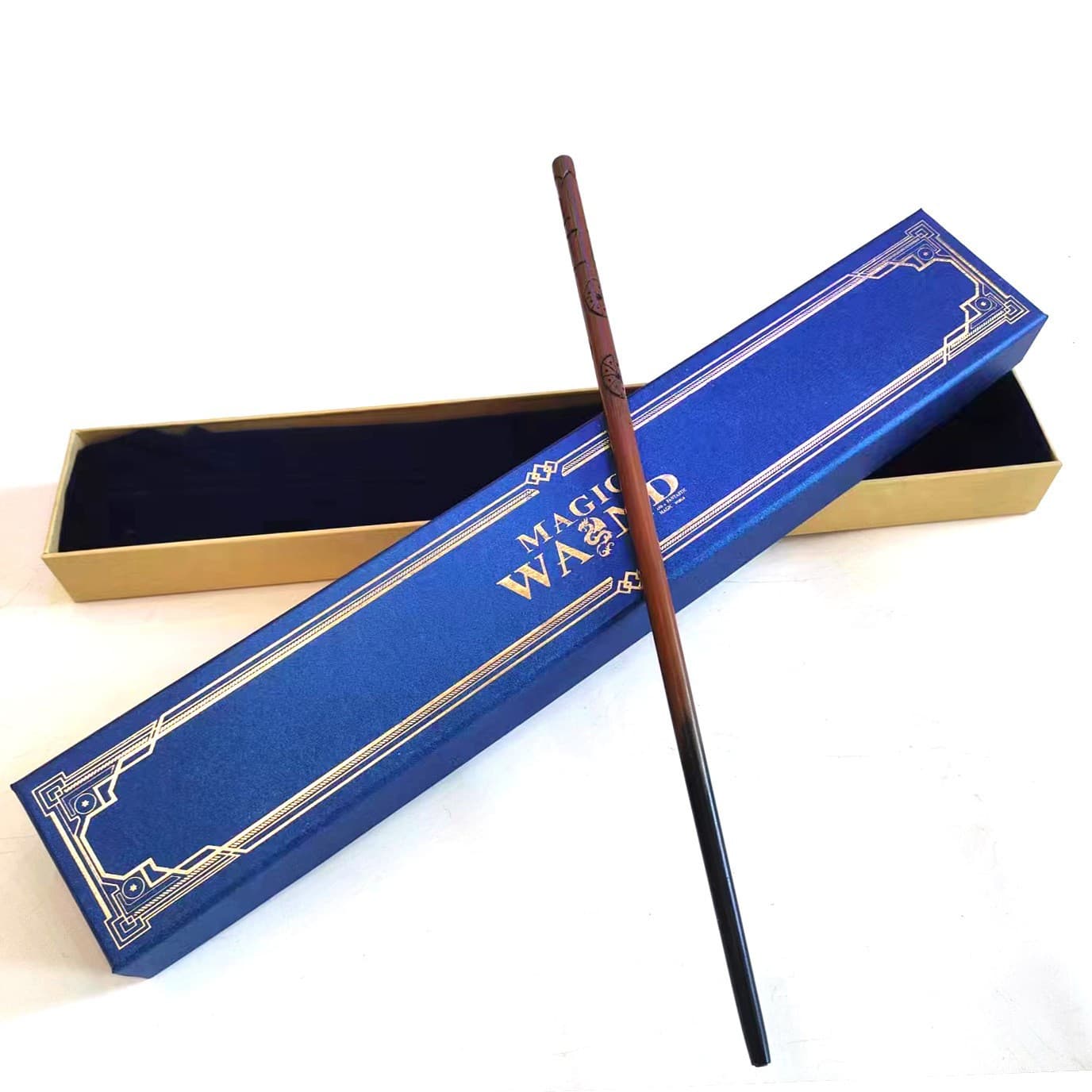 Harry Wand Blue Hot-Stamping Gift Box Potter Hermione Magic Wand Dumbledore Elder Wand Birthday Gift