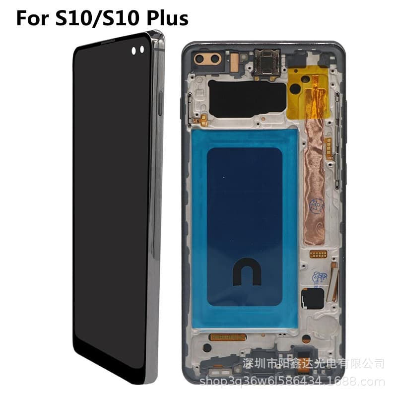 For Samsung S10 Plus G975F Screen S10+ LCD Assembly Galaxy Touch Screen with Frame