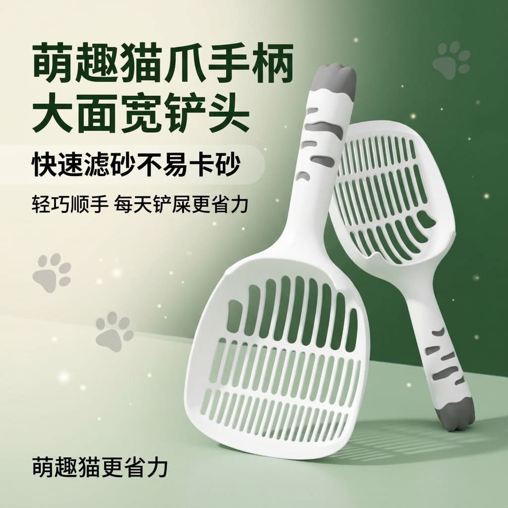 New Large Cat Litter Scoop Thickened Large Surface Cat Poop Scoop Tofu Litter Scoop Pet Cleaning Supplies Cat Sand Scoop