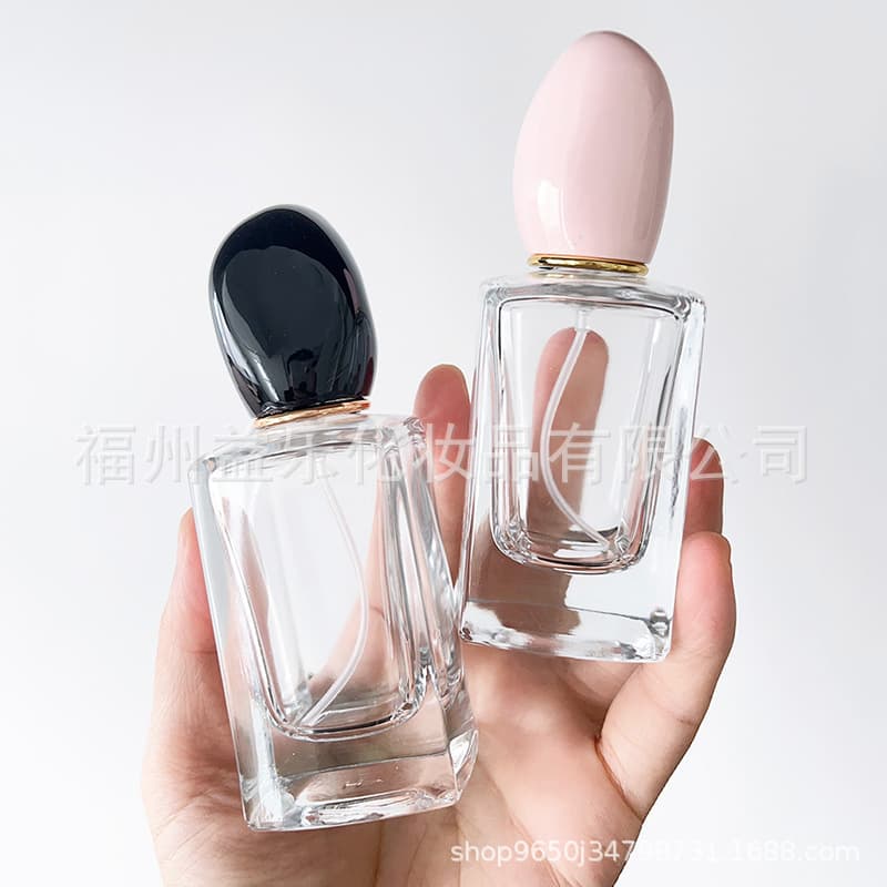 In Stock Perfume Atomizer Bottle Spray Bottle Glass Press Bottle Cosmetic Sample Refillable Bottle 30ml 50