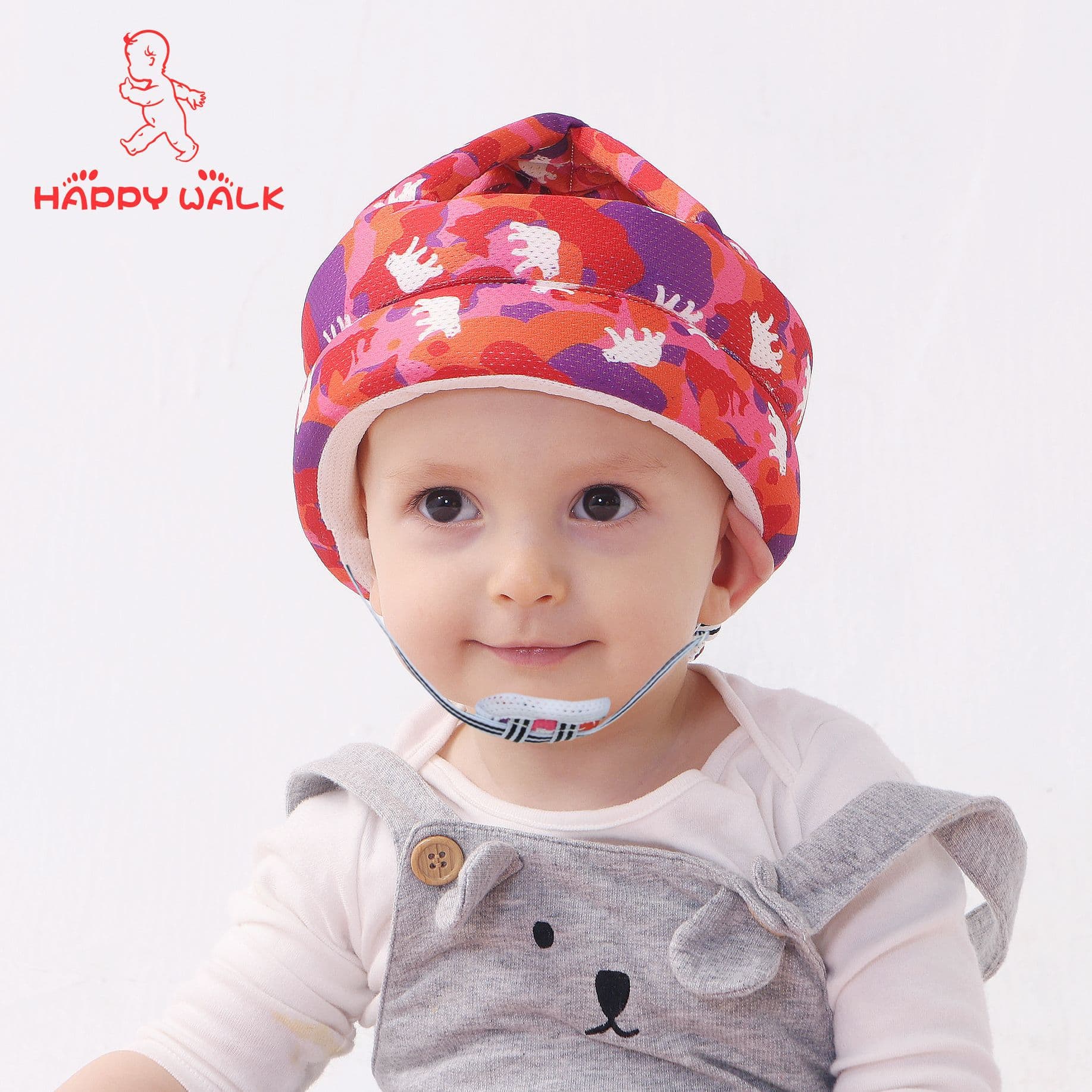 Baby Fall Prevention Hat Breathable Collision Proof Walking Hat Infant Safety Protection Headgear Children Anti-Fall Protective Cap