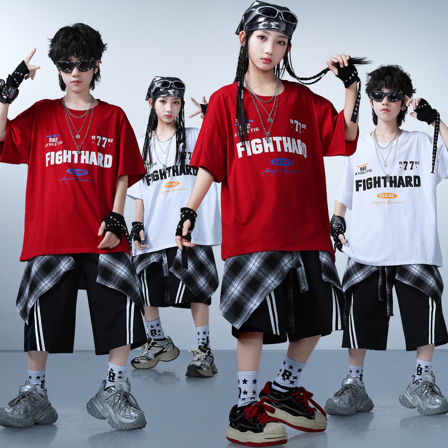 Children's hip-hop clothing, boys' drum set, girls' jazz dance clothing, children's hip-hop performance clothing