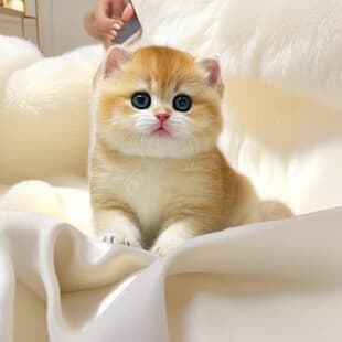 British Shorthair Golden Chinchilla NY12 Purebred Kitten Blue Golden Chinchilla Silver Chinchilla Live Longhair Pet Cat