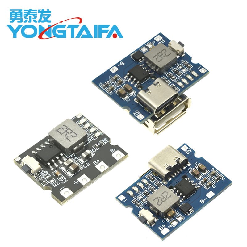 5V2A/2.4A Lithium Battery Charge/Discharge Module Power Supply with Type-C Input/Output, Always-On Output