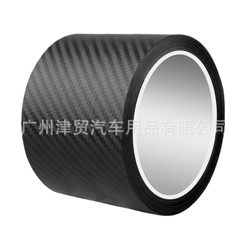 5D Carbon Fiber Pattern Door Edge Guard Universal Car Body Film Adhesive Protection Anti-Scratch Anti-Collision Door Edge Protector Threshold Anti-Step
