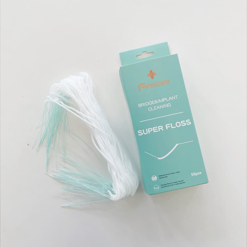 Super Floss Dental Floss for Oral Care, Implant Bridges, Floss Threader, Expanding Floss for Orthodontics