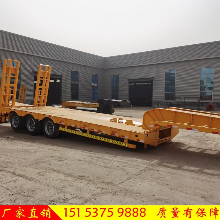 360 Excavator Transport Platform Trailer, Lightweight Low-Profile Semi-Trailer, Engineering Machinery Excavator Carrier, Wide Application