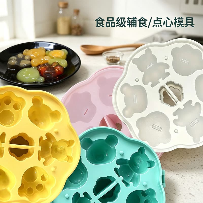 Baking Baby Food Tool, Food Mold, Little Panda Paw Cake Mold, Food-Grade Silicone Mold, Steamed Cake Mold