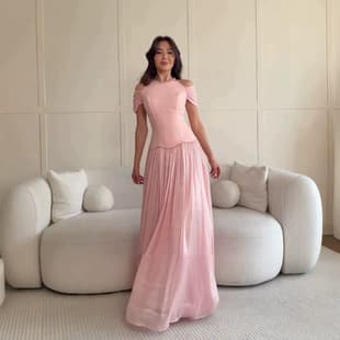 Amazon EU/US Cross-Border 2026 Fall New Sweet Gentle Dress Short-Sleeve Maxi Dress for Women