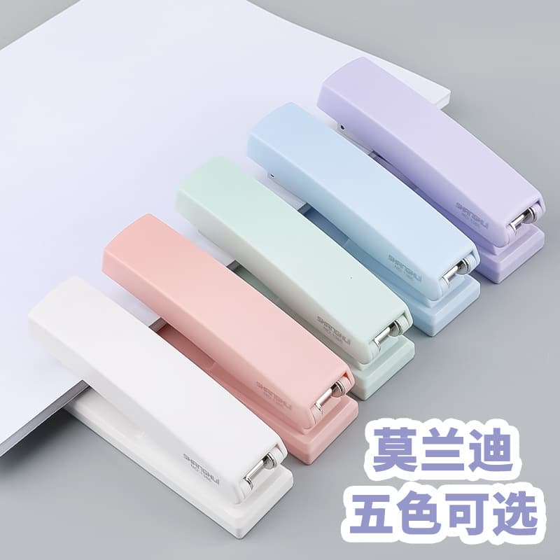 Handheld Mini Stapler Office Equipment Student Use Compact Stapler Machine Children Grip Style Binding Machine