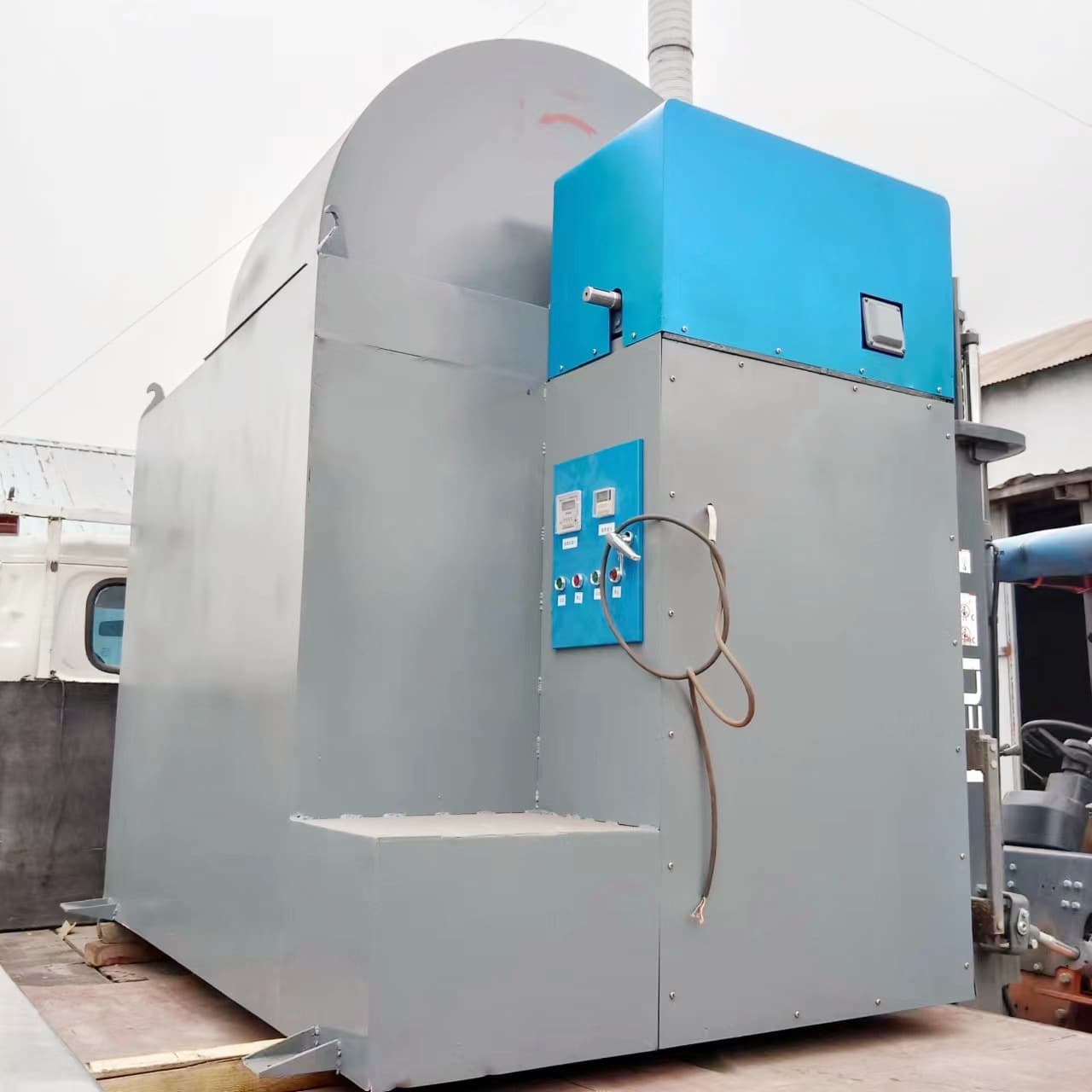 Automatic Eco-Friendly Coke Drum Tumbler, Integrated Drum and Post-Test Screen Machine, Fully Enclosed + Variable Frequency Control + Dust Extraction Interface