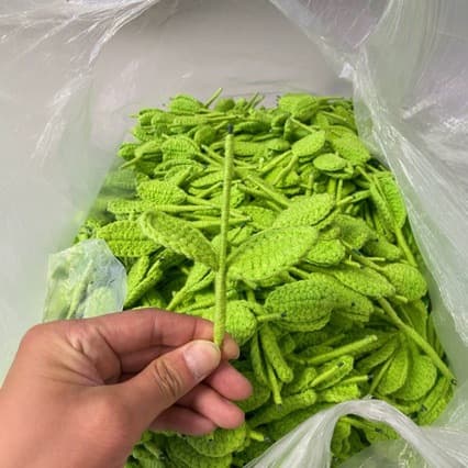✅Hand-crocheted wool flower semi-finished flower pole winding rose sunflower variety of wool flowers universal 11 cm