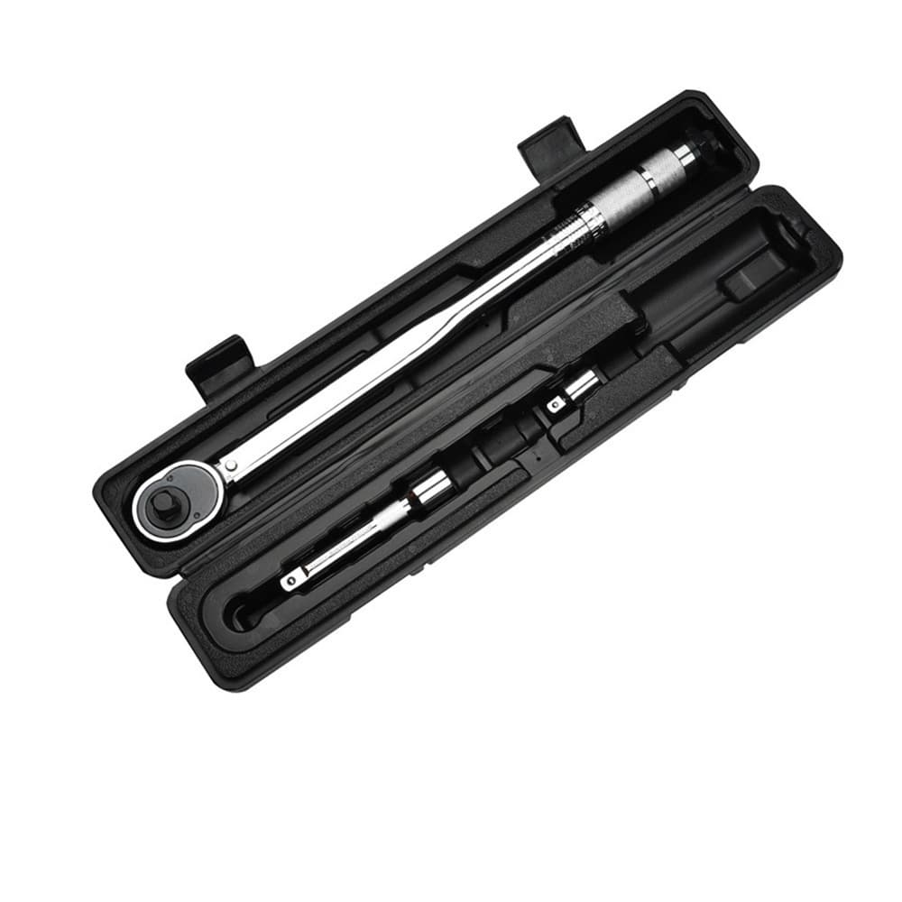 Cross-border preset torque wrench, multi-functional and multi-purpose torque wrench, chrome-plated 45# steel handle with embossed graduations.