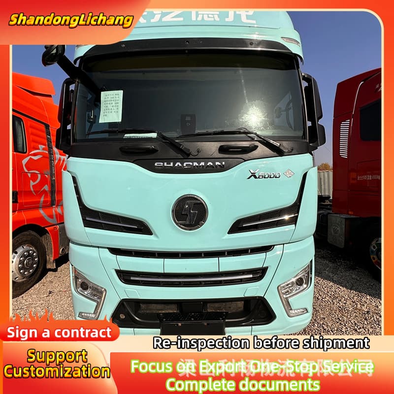 Cross-Border Refurbished Used Shacman Delong X6000 Tractor Gas Vehicle Heavy Truck Cargo Vehicle