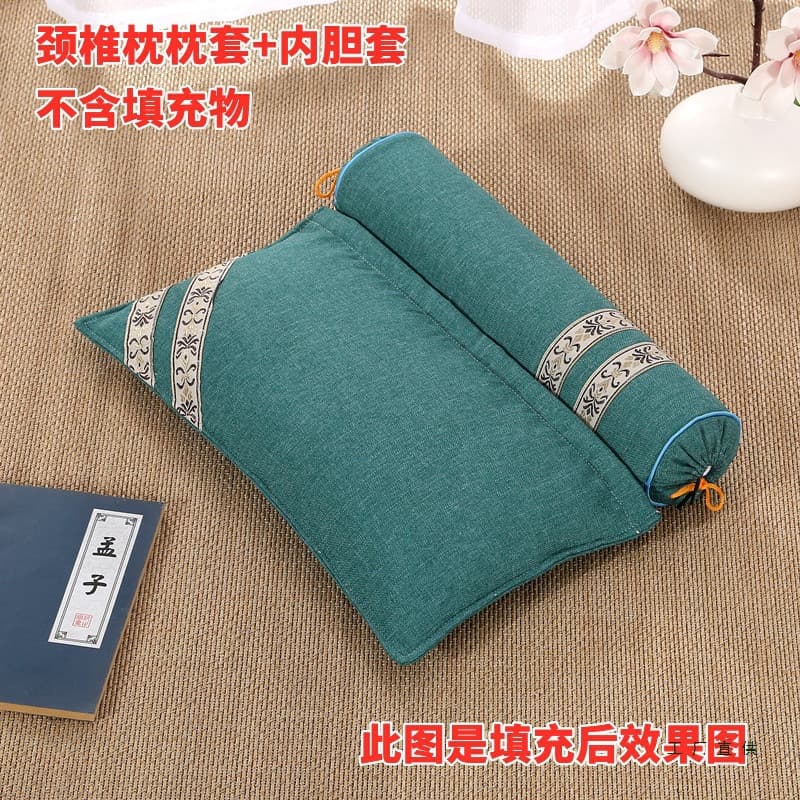 Neck Pillow Pillowcase Single Person Neck Pillowcase Pillow Core Case Adult Pillowcase Without Buckwheat Husk Spine Pillowcase Pillow Cover