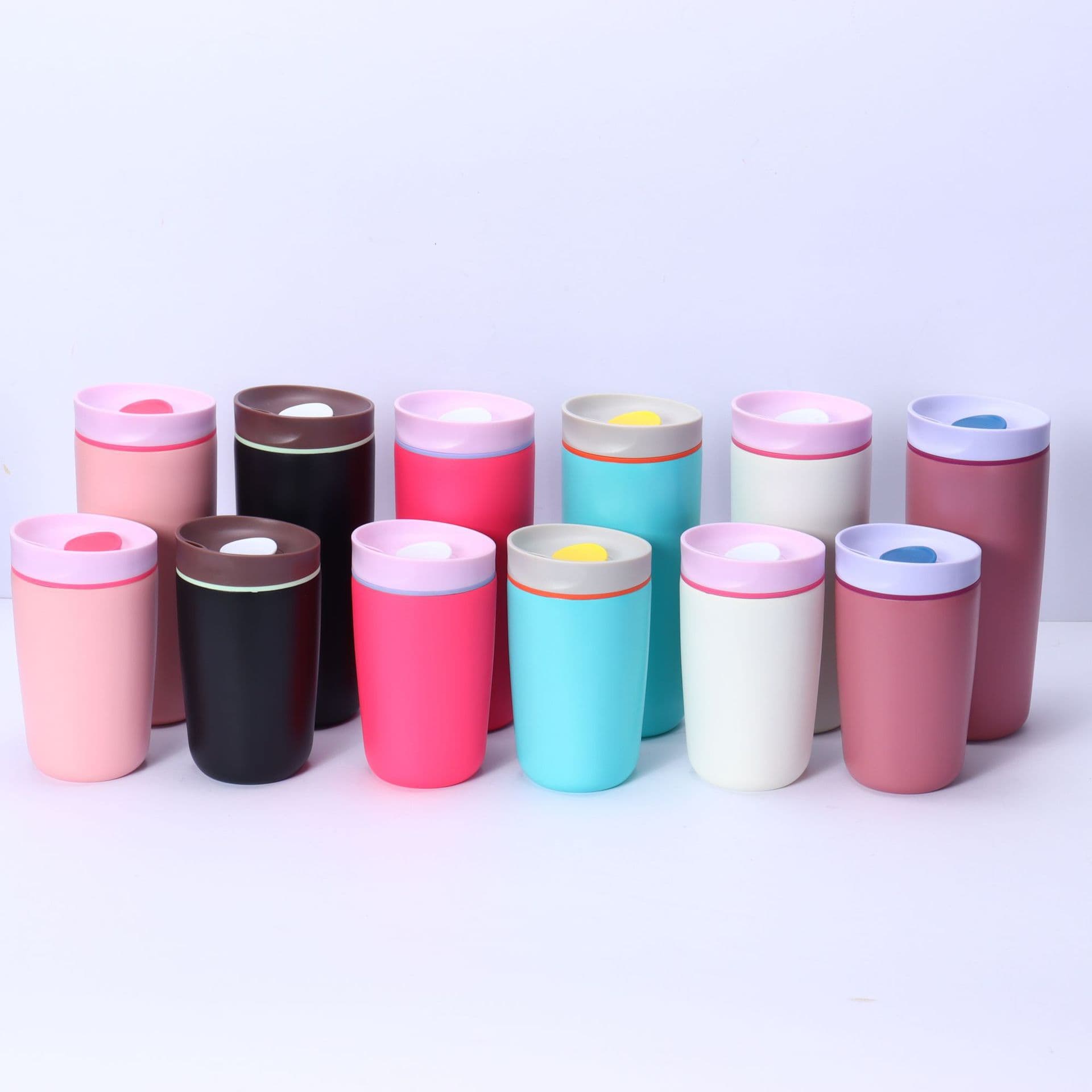 Cross-border New Direct Drinking Coffee Cup High Aesthetic Student Travel Mug 304 Stainless Steel Insulated Cup Wholesale