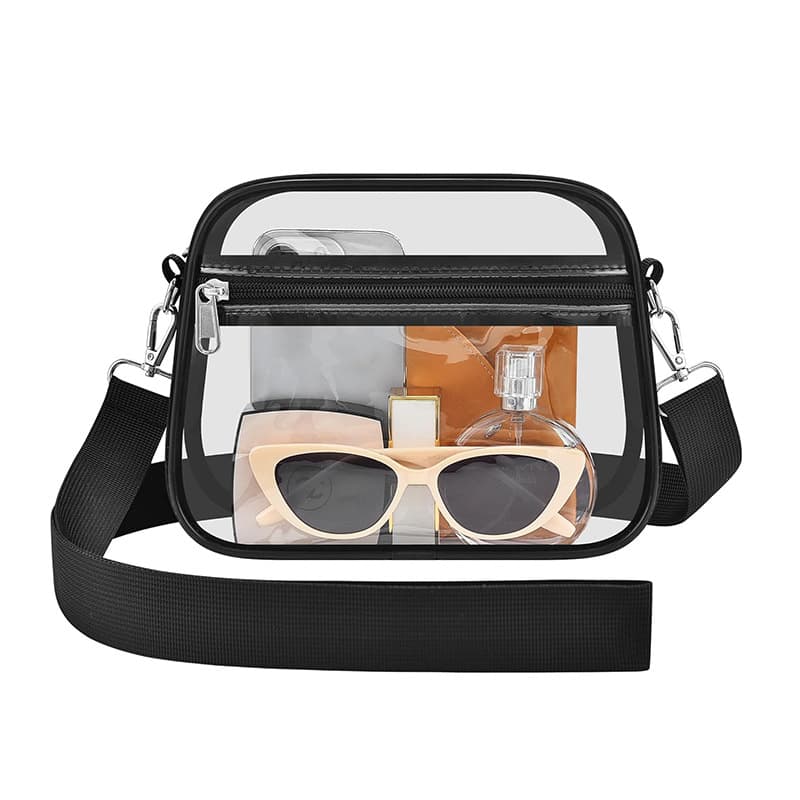 Amazon New Women's Crossbody Bag Clear Bag Mini Small Clear Wallet Clear Bag for Daily Use