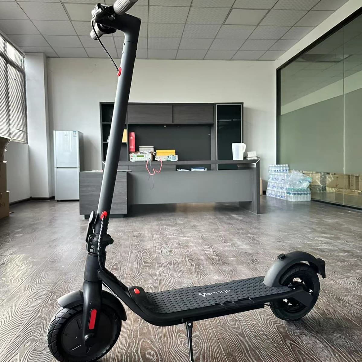 36V Mini 10-Inch Rear Suspension Electric Scooter for Adults, Foldable Commuter Scooter for Park Cruising