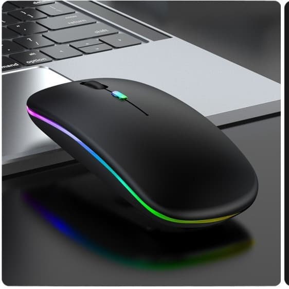 In stock: Rechargeable Bluetooth wireless mouse, ultra-thin keyboard, dual-mode, silent, backlit.