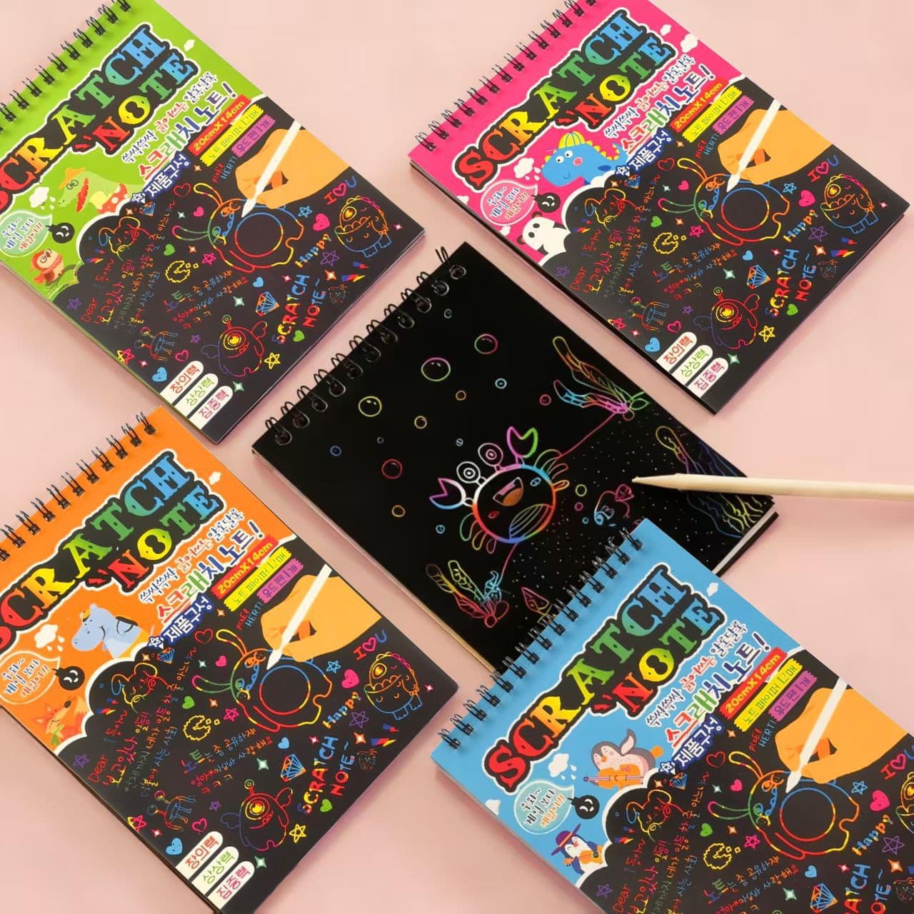 Children's Scratch Art DIY Creative Doodle Book Student Stationery Drawing Book Kindergarten Art Supplies Wholesale