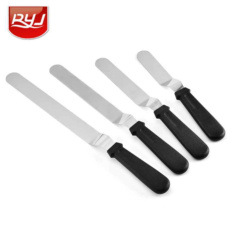 Factory wholesale stainless steel cake knife cake cream spatula multi size choice baking scraper tool