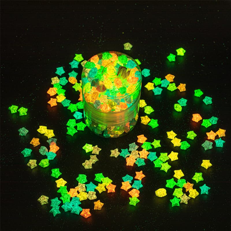 Star Origami Gradient Glow-in-the-Dark Lucky Star Strips Five-Pointed Star Shiny Glow DIY Handmade Cartoon Origami