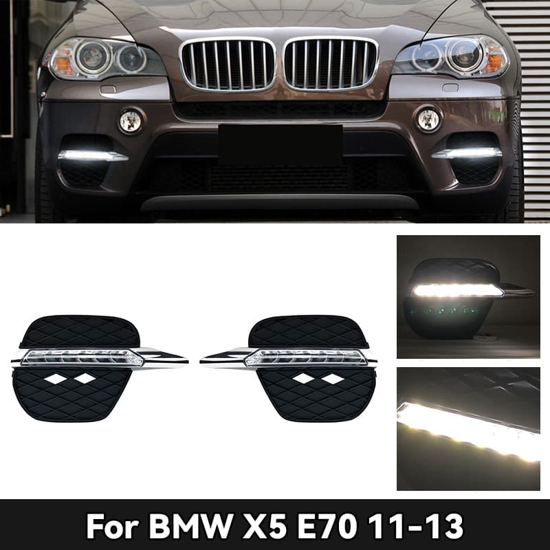 Suitable for 11-13 BMW X5 daytime running lights E71 daytime running lights X5 modified LED daytime running lights daytime running lights