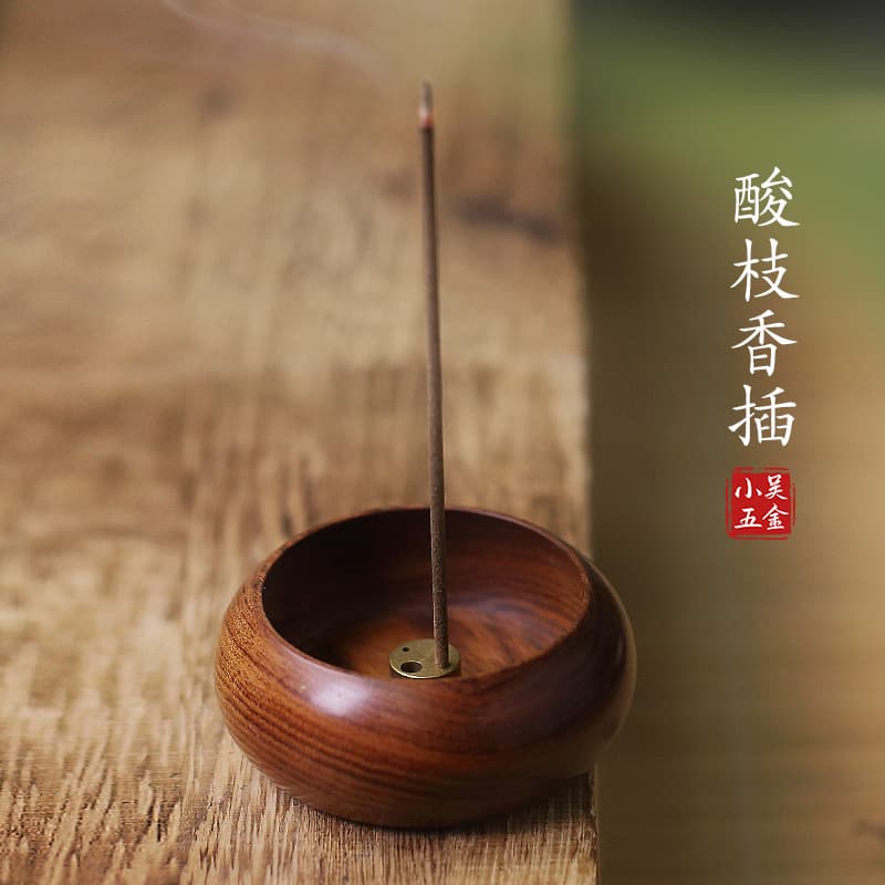 Rosewood ebony wooden incense burner mini small incense stick incense stand incense holder incense stand incense stand incense sandalwood incense burner porous