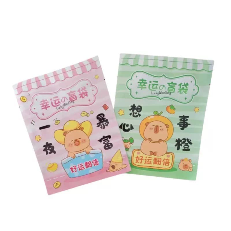 Capybara Blind Bag Empty Bag KS Trendy Toy Big Tooth Monster Textbook Stitch Surprise Reward Bag