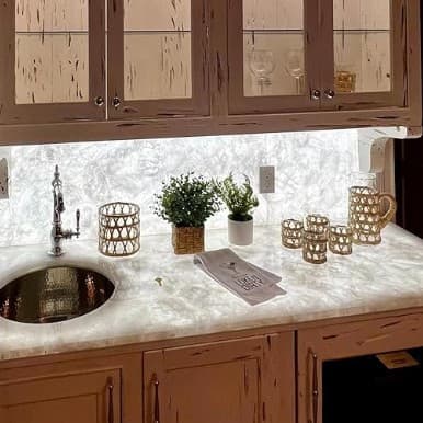 Luxury Stone LED Light Panel 24V Monochrome Flexible Board for High-Brightness Backlit Wall, Island Counter, Marble Background Wall Lighting