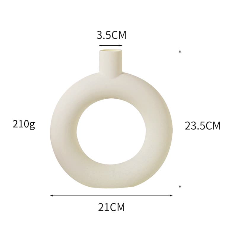 Ins-style minimalist plastic vase for artificial flowers, dry flower arrangement vase for living room and bedroom decoration, home decor wholesale