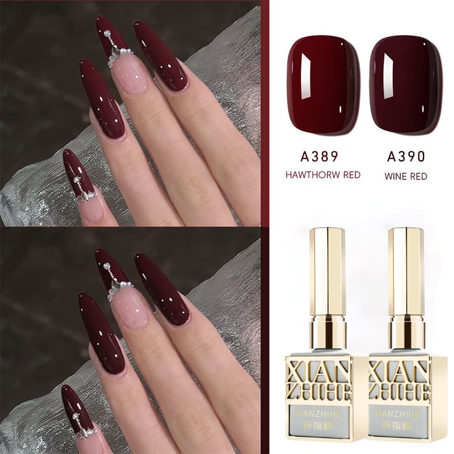 2025 Autumn/Winter New Arrival: Brightening, Elegant, and Premium Small Chili & Cherry Red Series Gel Nail Polish