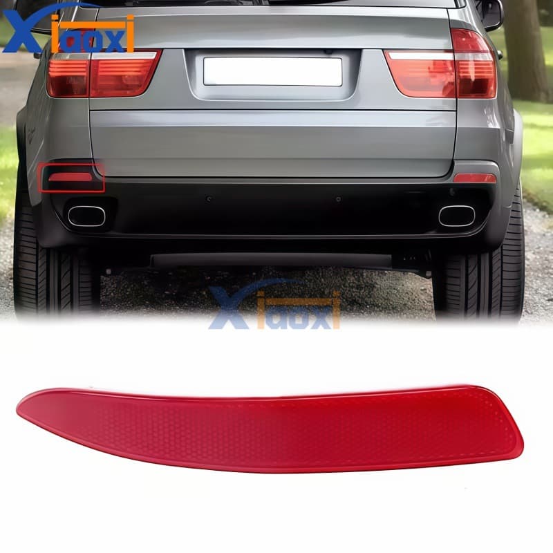 Rear Bumper Reflector Light for BMW X5 X6 E70 2007-2013, Rear Fog Light Reflector