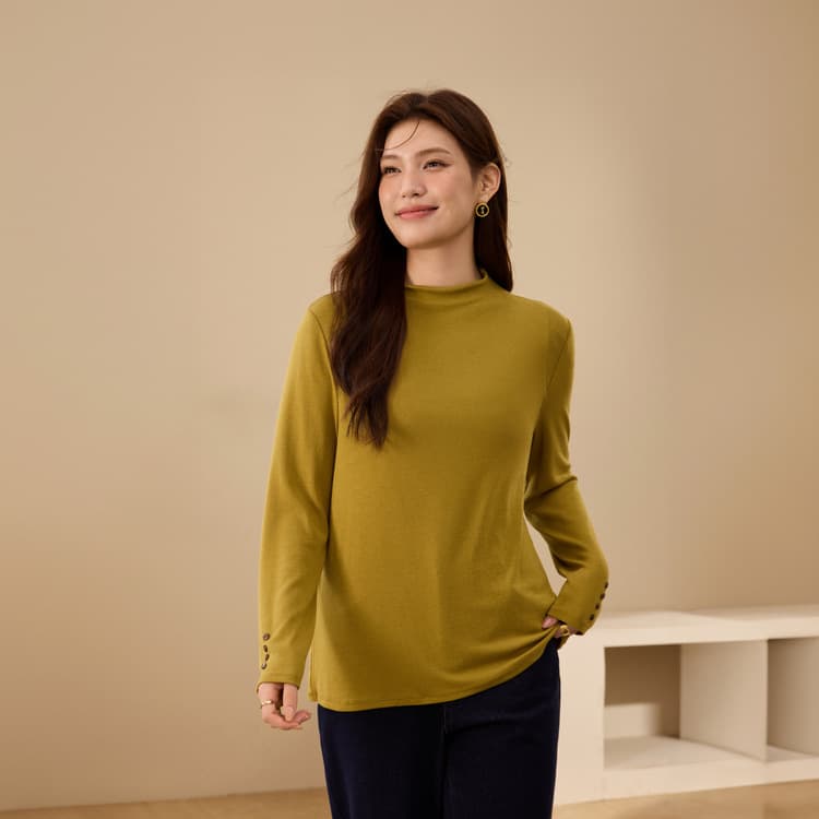 【Mock Neck Base Layer Knit Sweater】Xianlixiu Plus Size Women's Simple and Versatile Top, New 2025 Winter Style for Curvy Girls