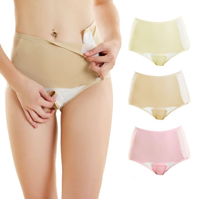 Enjoy Cotton Maternity Prenatal Checkup Pants Postpartum Recovery Pants Postnatal Physiological Underwear Pregnancy Underwear 30096