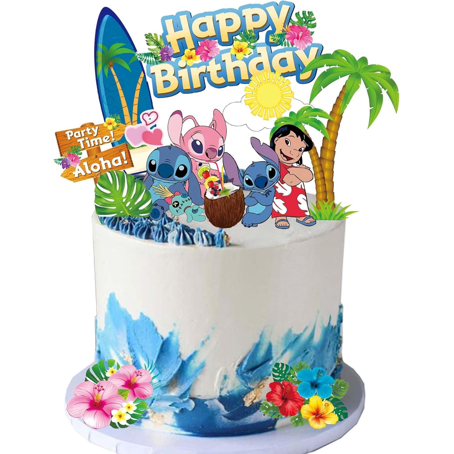 Cross-border E-commerce Stitch Birthday Theme Power Strip Lilo & Stitch Little Girl Beach Card Slot INS